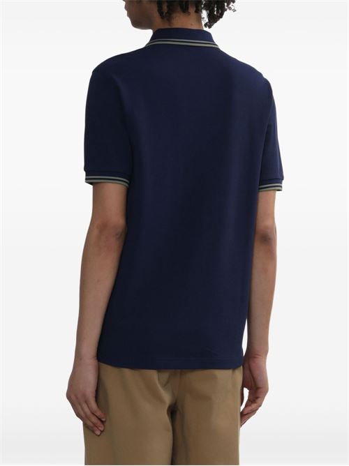 Polo manica corta con doppio bordino e logo ricamato FRED PERRY | M3600Y59
